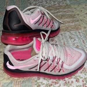 Nike Air Max pink black and white sneakers.  In GUC size 9.5